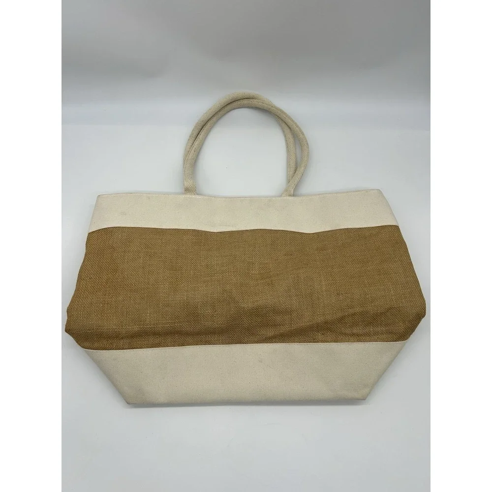 Disney Cruise Line Castaway Club Canvas Burlap Beach Tote Bag weekender